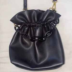 Aqua Black Bucket Bag